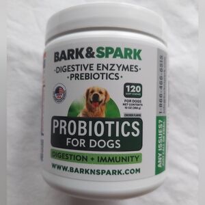NEW Probiotics For Dogs By Bark & Spark- Chicken Flavor- Qty 120 - Made In USA